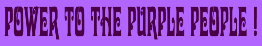 Power to the Purple People!