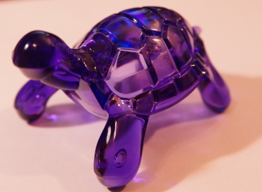 Purple turtle figurine, previously for sale on eBay